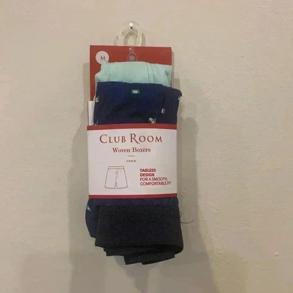 Mens Club Room Woven Boxer 2-Pack Various Sizes -B6